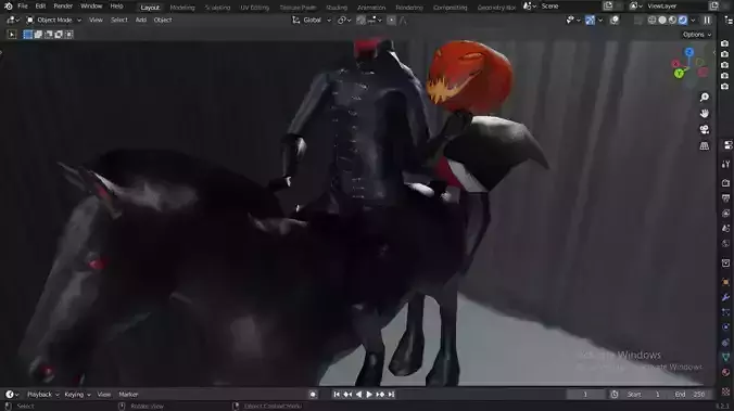 Headless Haunted Rider on Horse