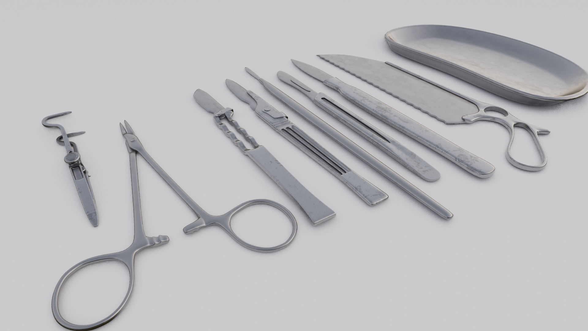 Surgical tools 3D Model  Low-poly 3D model_7