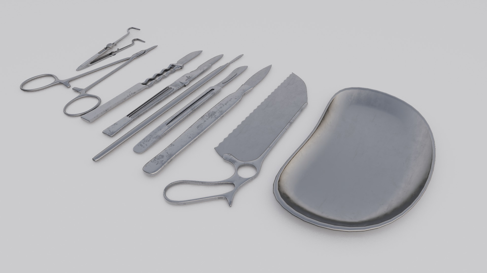 Surgical tools 3D Model  Low-poly 3D model_17