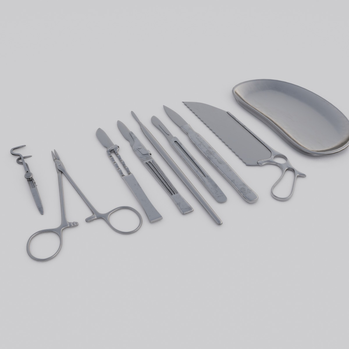 Surgical tools 3D Model  Low-poly 3D model_10