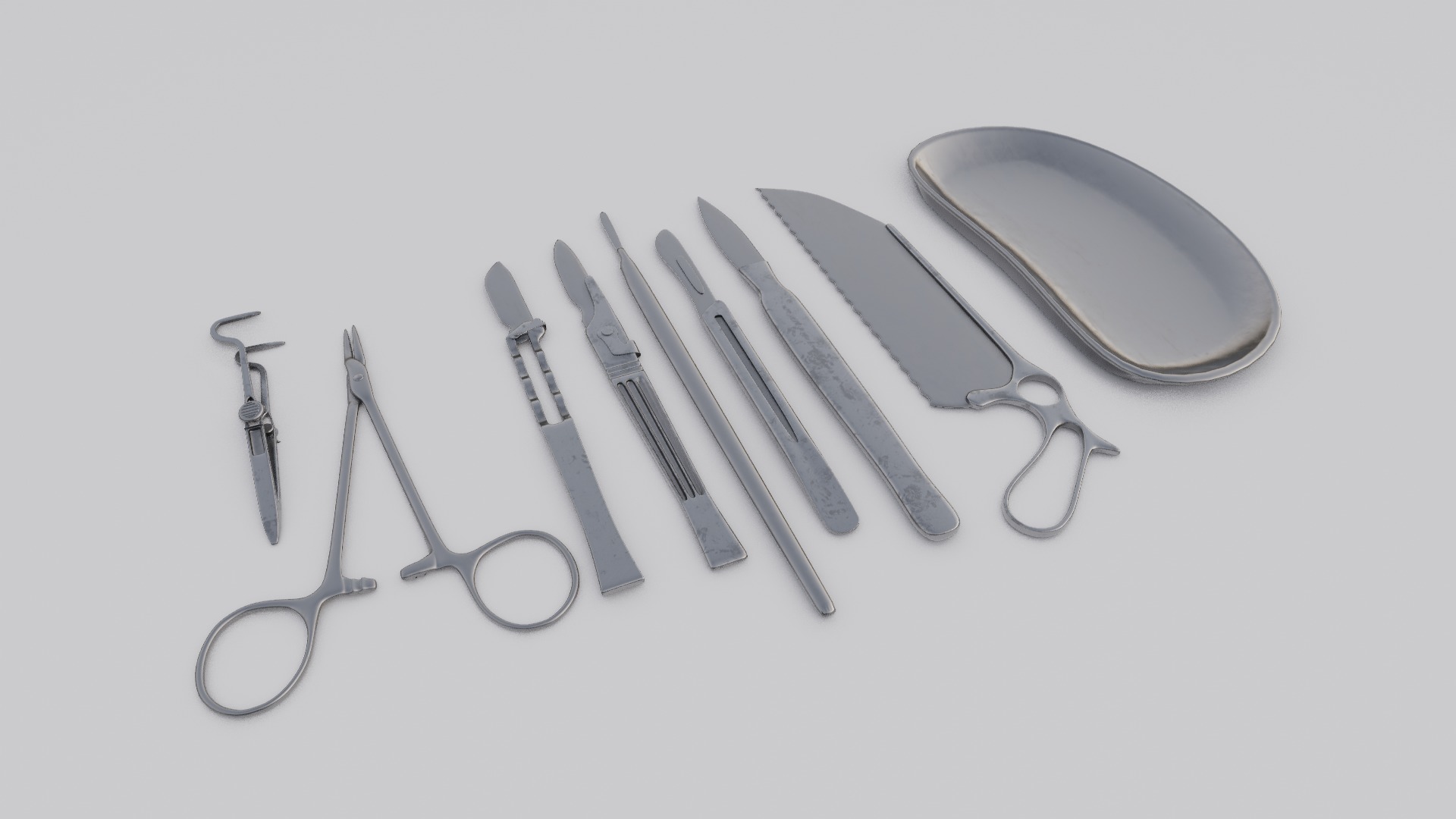 Surgical tools 3D Model  Low-poly 3D model_19