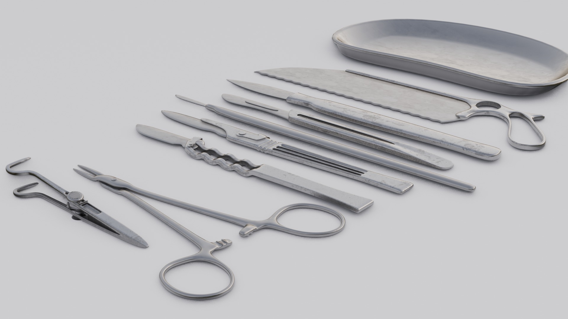 Surgical tools 3D Model  Low-poly 3D model_6