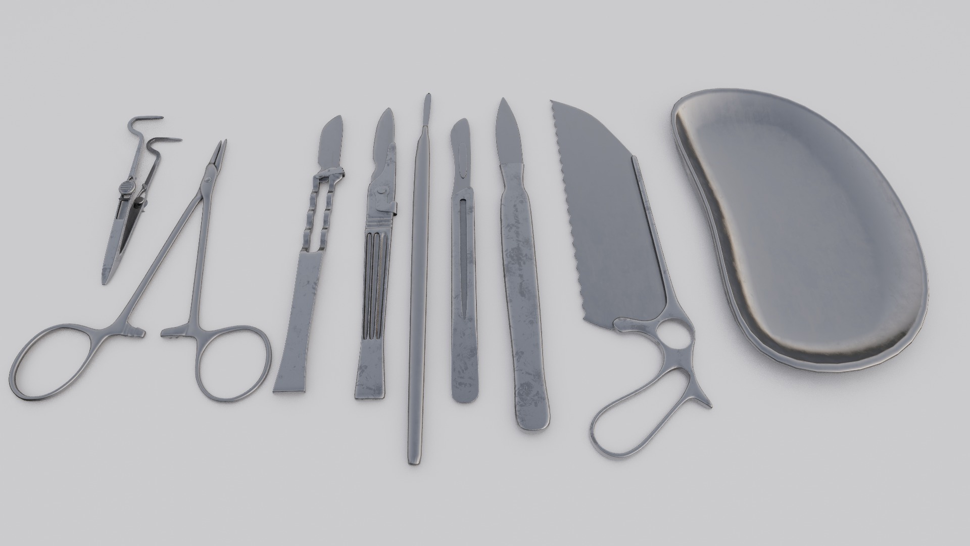 Surgical tools 3D Model  Low-poly 3D model_16