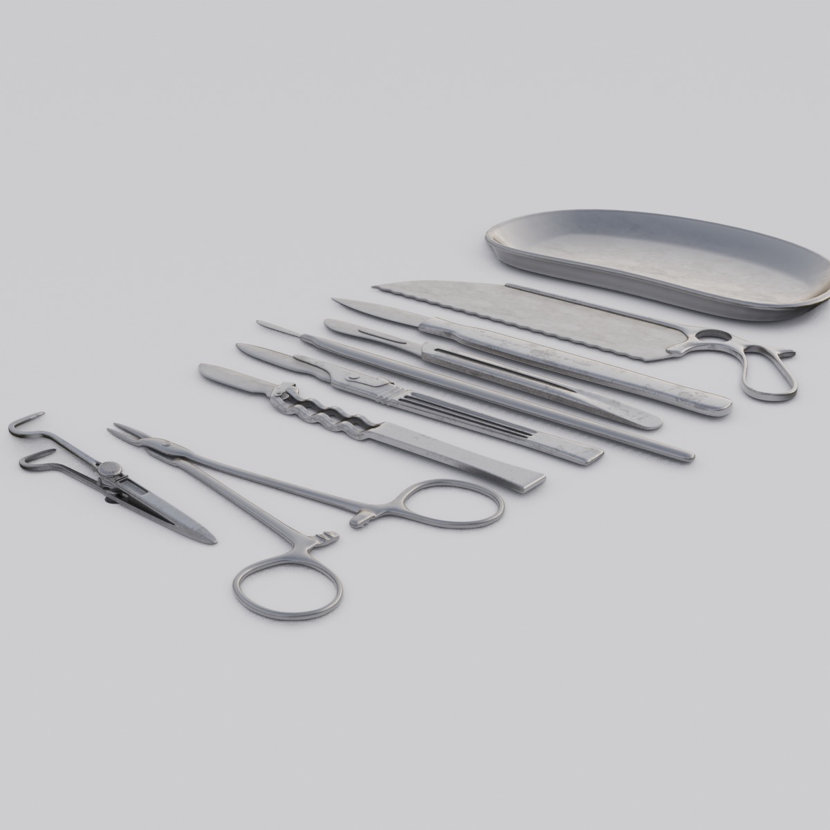 Surgical tools 3D Model  Low-poly 3D model_11