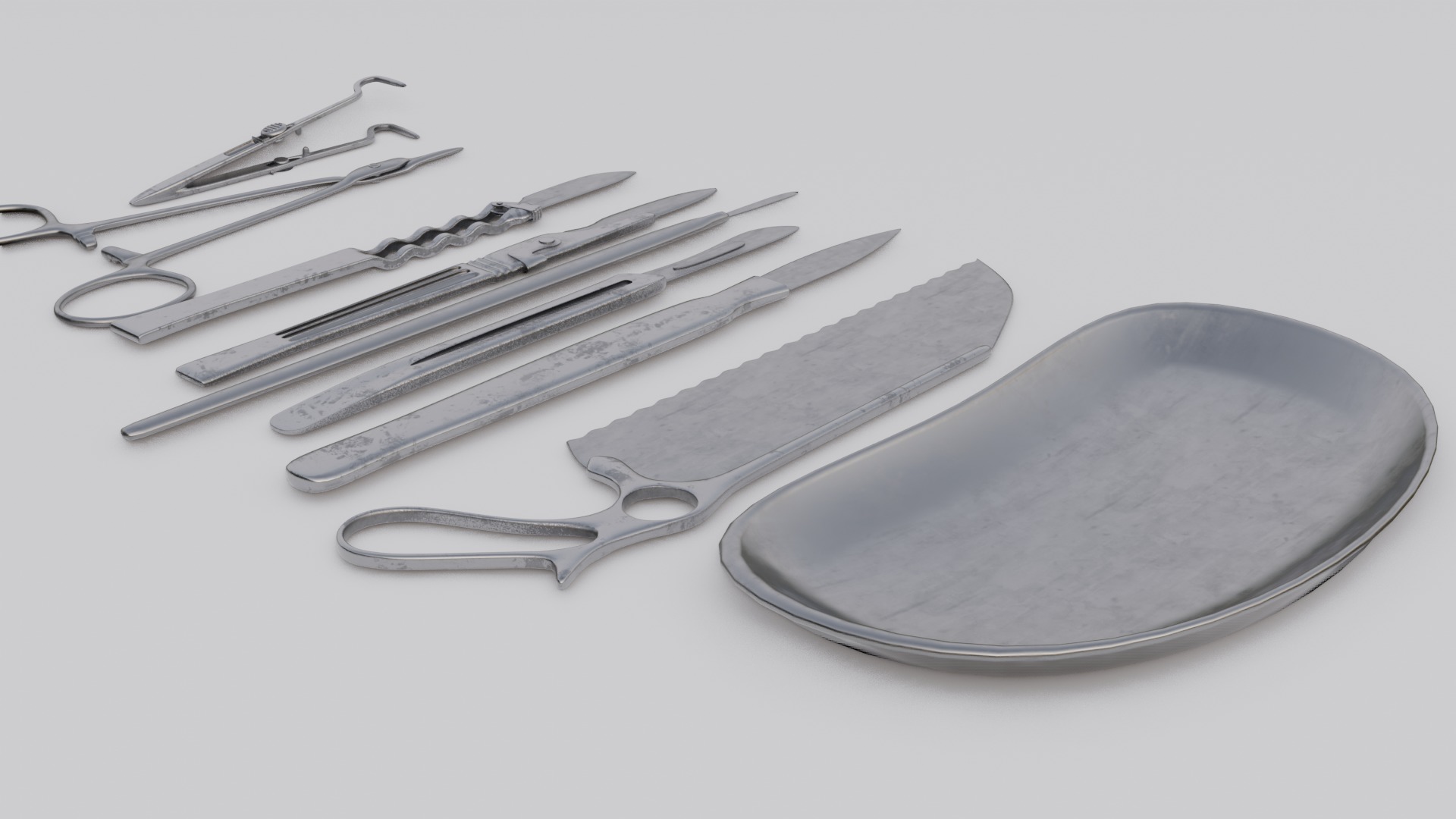 Surgical tools 3D Model  Low-poly 3D model_2