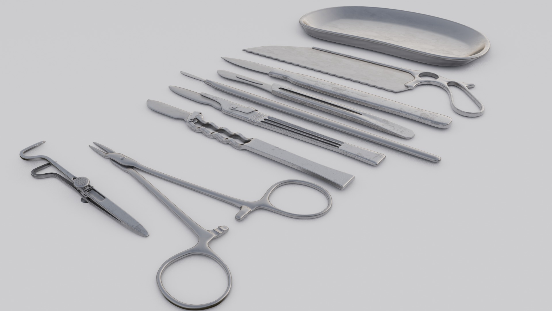 Surgical tools 3D Model  Low-poly 3D model_21