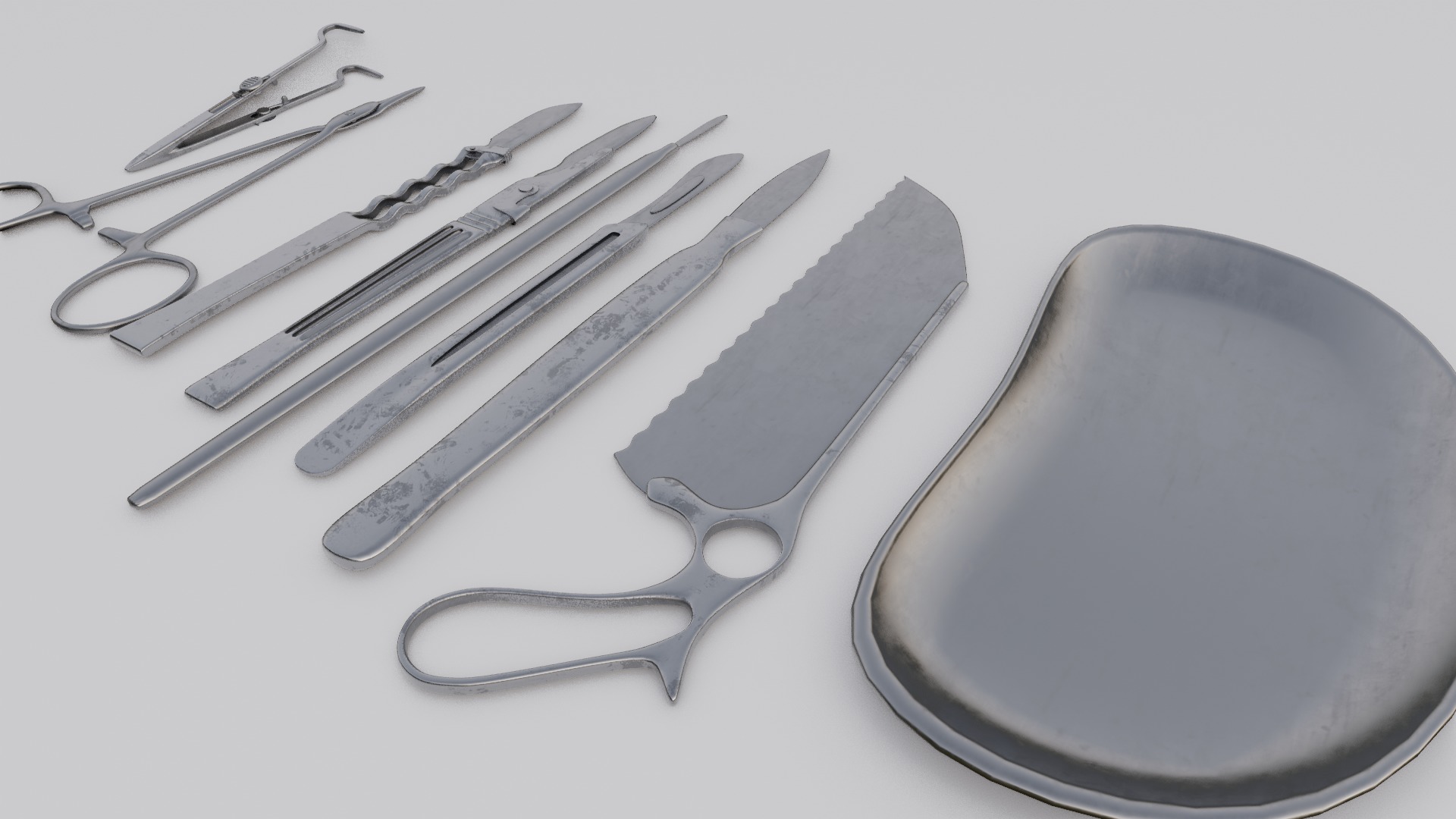 Surgical tools 3D Model  Low-poly 3D model_18