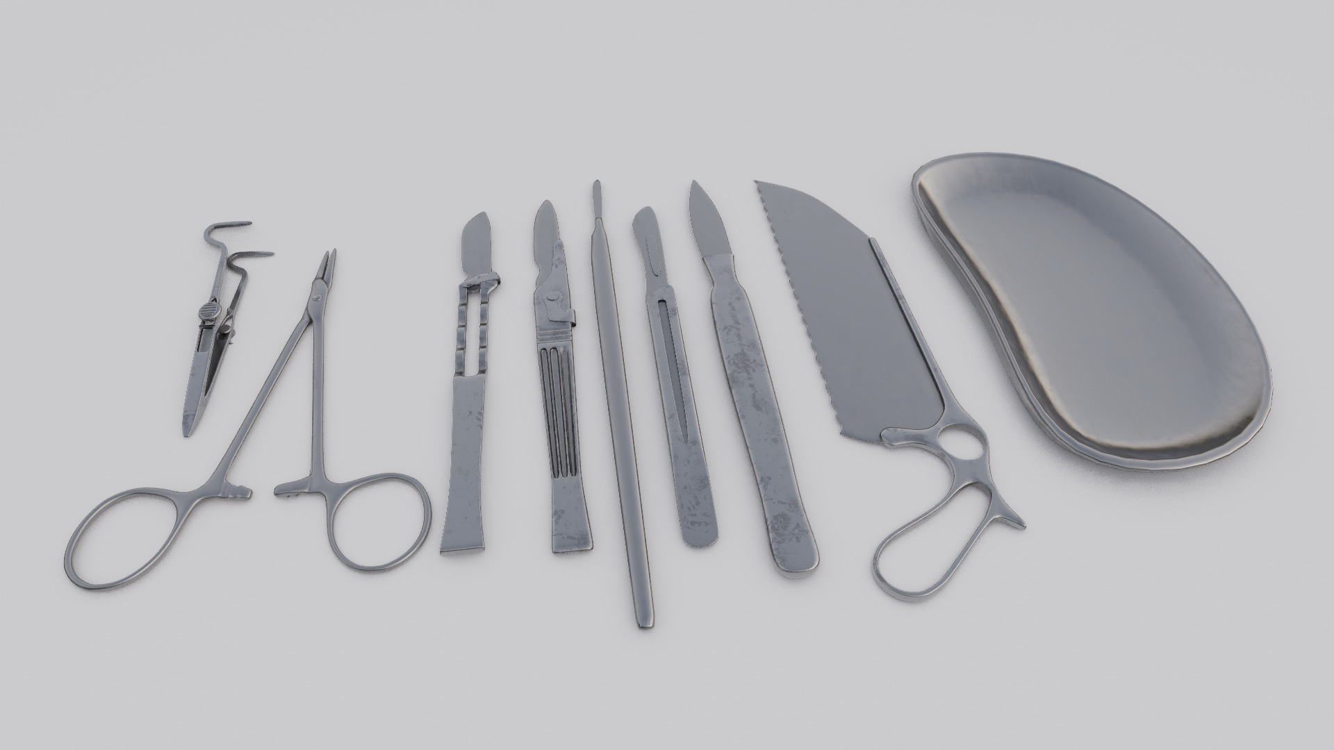 Surgical tools 3D Model  Low-poly 3D model_8