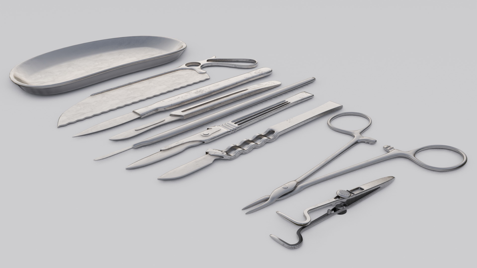 Surgical tools 3D Model  Low-poly 3D model_4