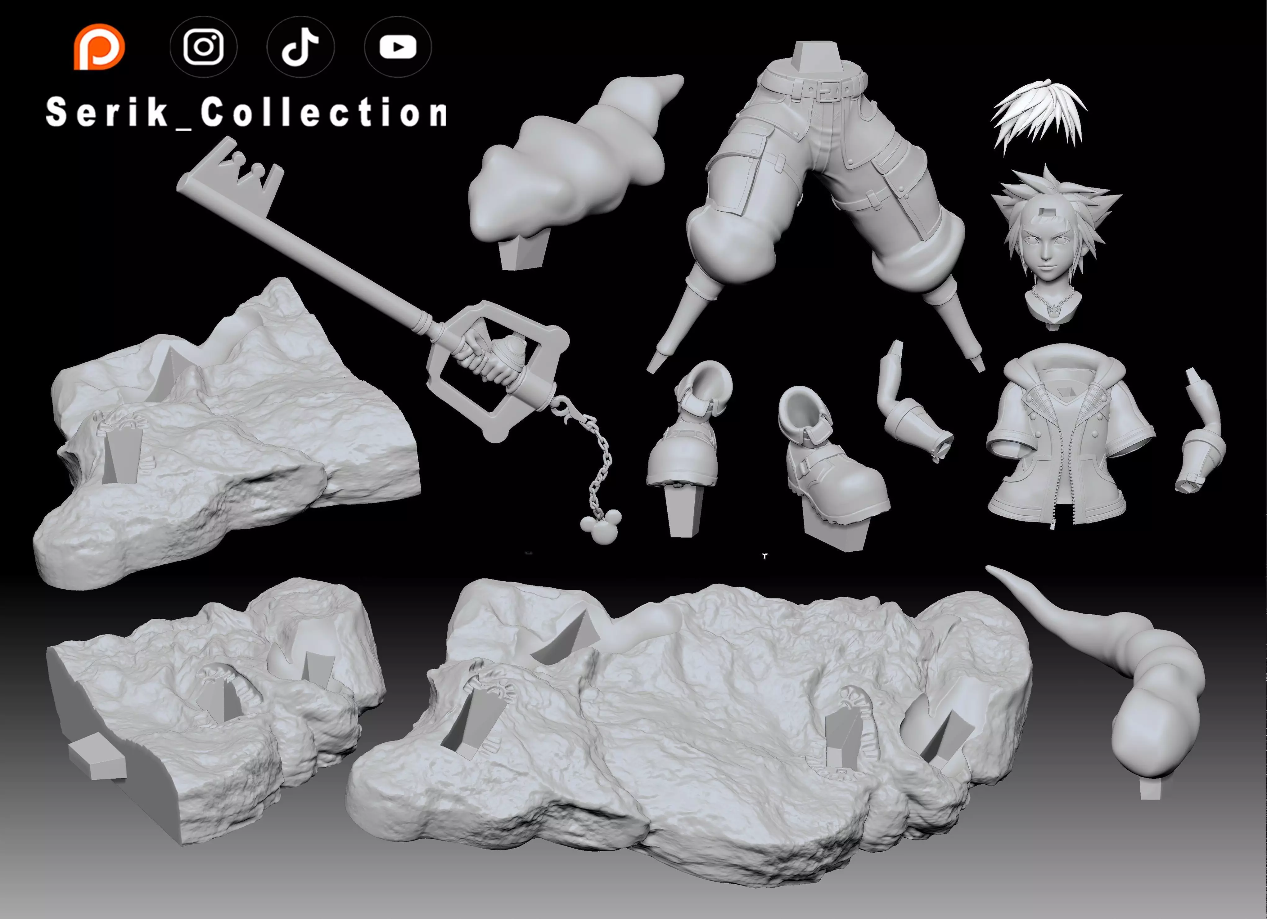 SORA and RIKU - KINGDOM HEARTS 3D print model_6