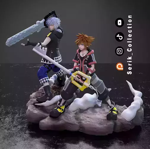 SORA and RIKU - KINGDOM HEARTS