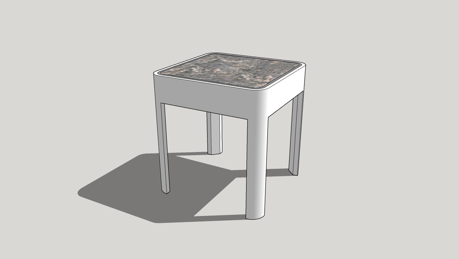 Bank made in SketchUp 3D model_1