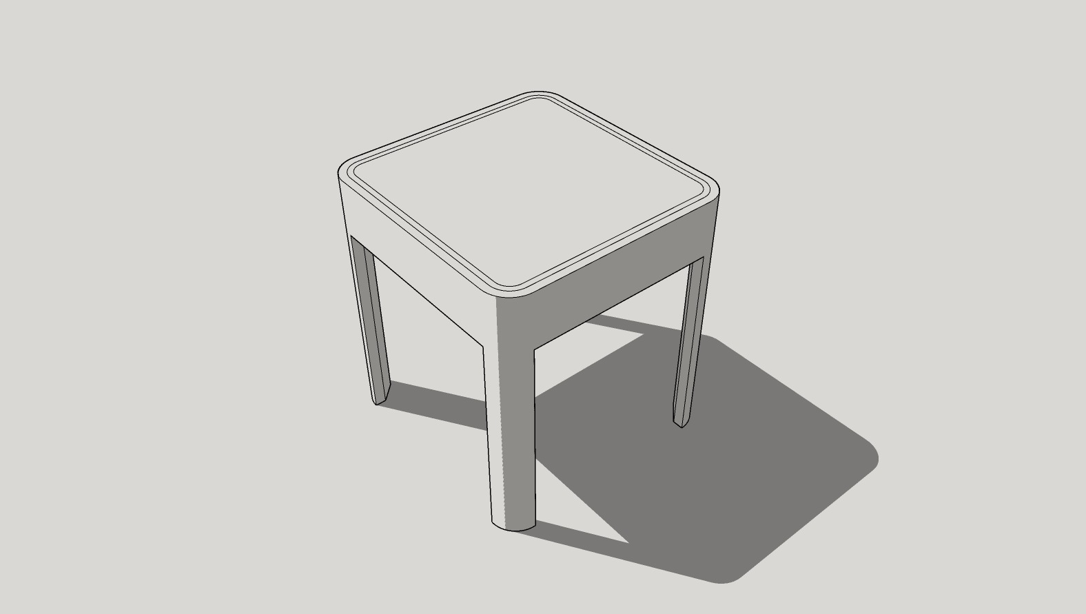 Bank made in SketchUp 3D model_4