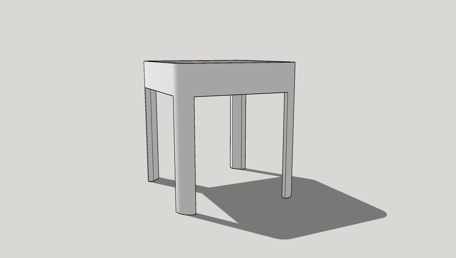 Bank made in SketchUp 3D model_2