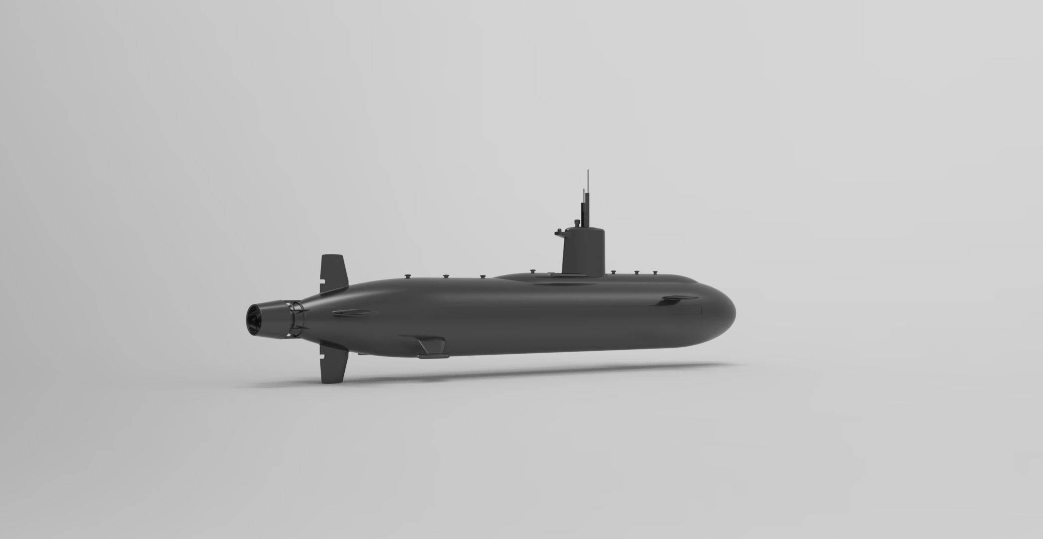 Submarine 3D model_1