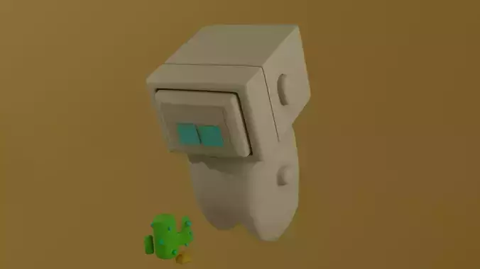 Mini robotic character for download  3D model