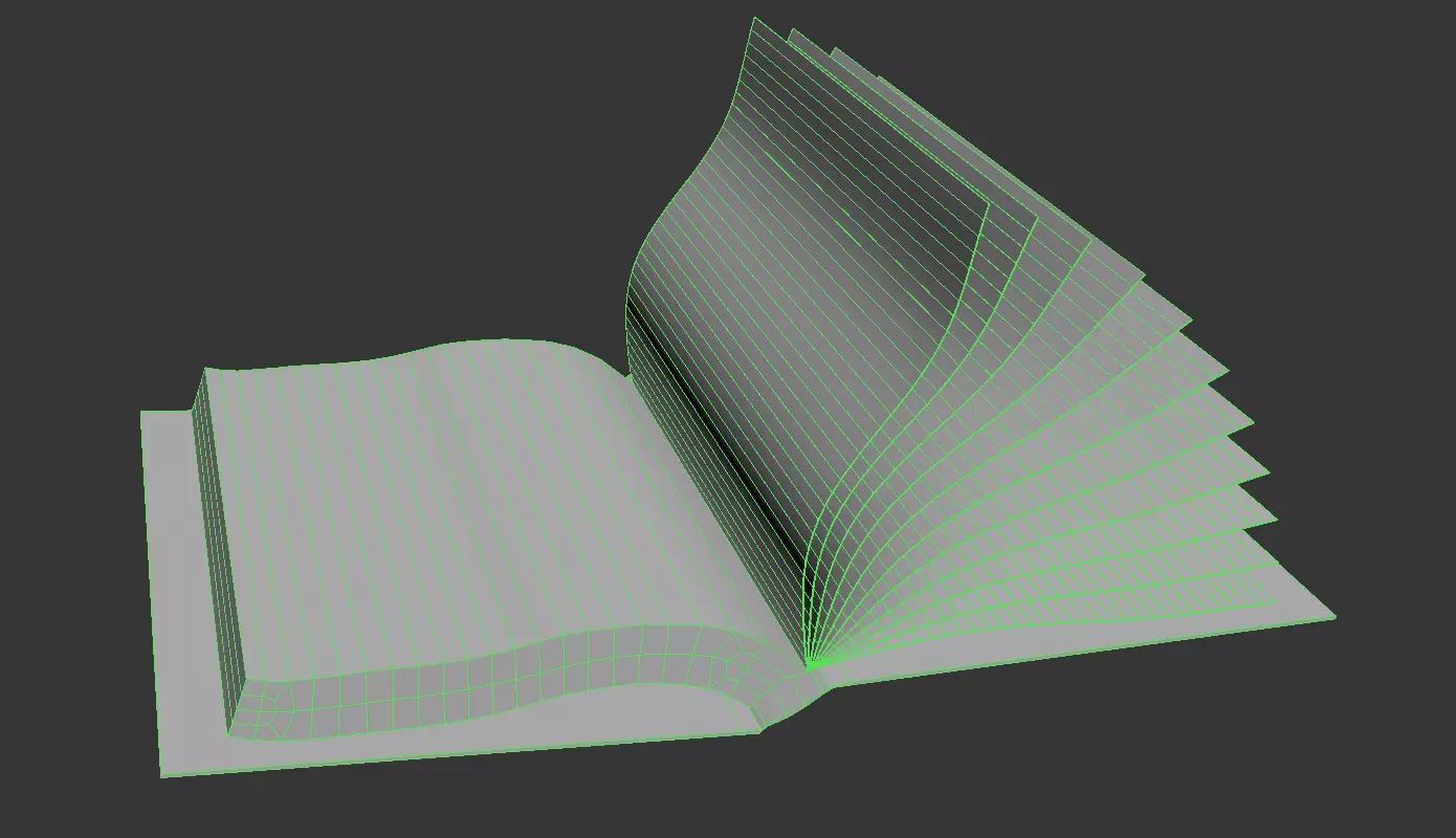 Animated Book 3D Low-poly 3D model_4