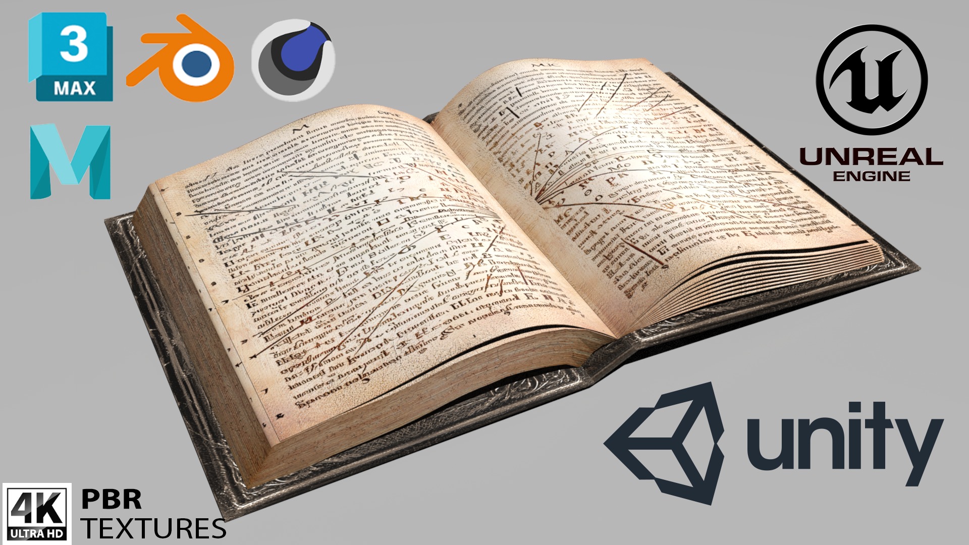 Animated Book 3D Low-poly 3D model_2