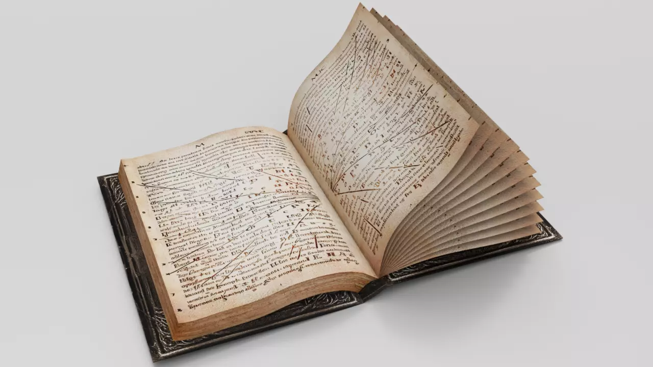 Animated Book 3D Low-poly 3D model_3