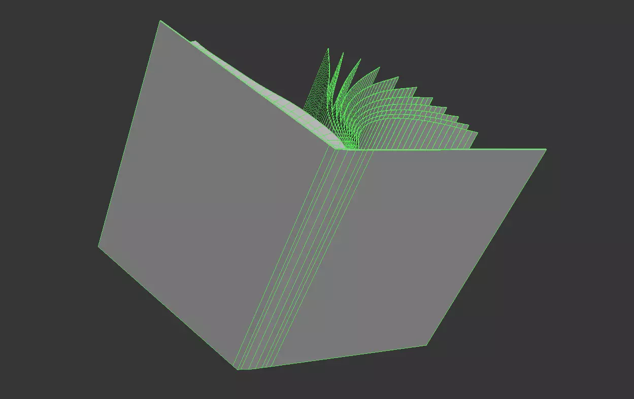 Animated Book 3D Low-poly 3D model_6