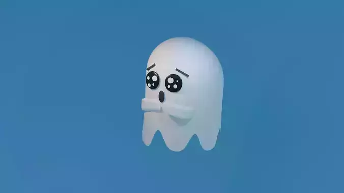 low poly ghost free download Free low-poly 3D model
