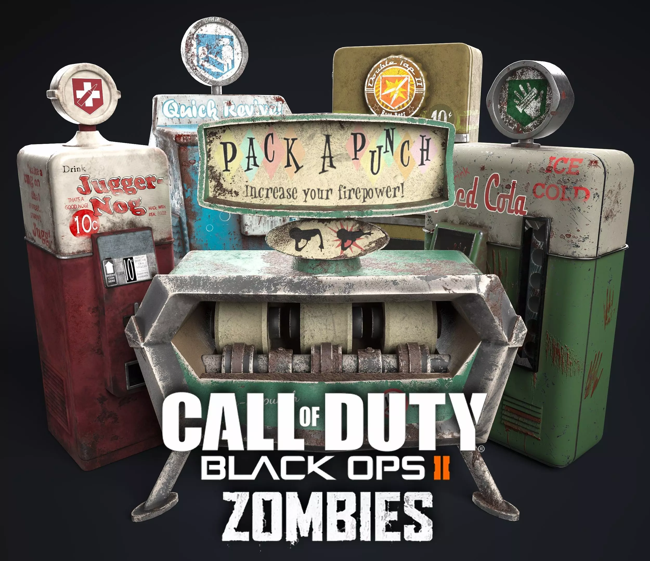 Call Of Duty Black Ops II Perk-a-Cola Machines Pack 3D model_0