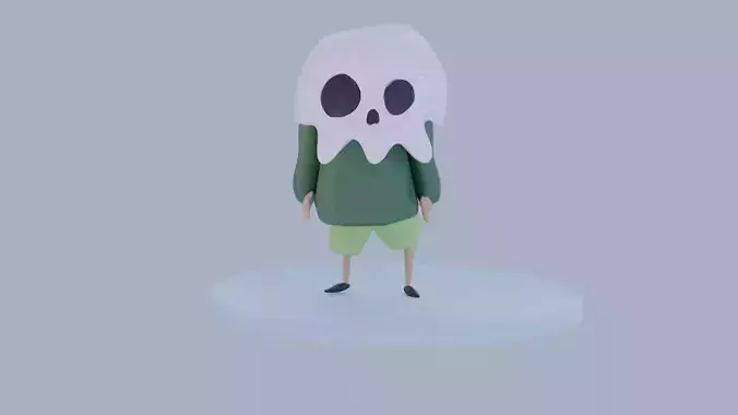 Low poly unrigged 3d model
