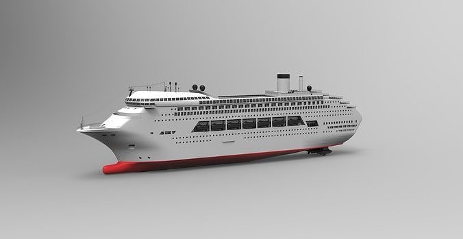  Cruise ship passenger ship 3D model