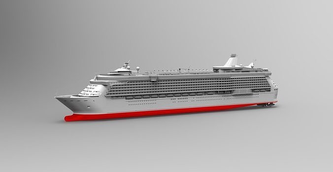 Cruise ship passenger ship 3D model