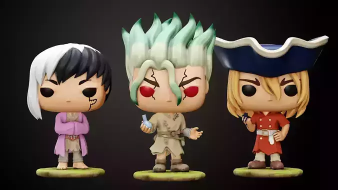 Dr Stone 3 Funko Characters