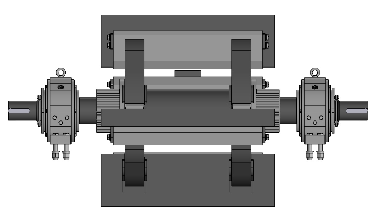 Rotor NP 1110 for impact crusher  3D model_3