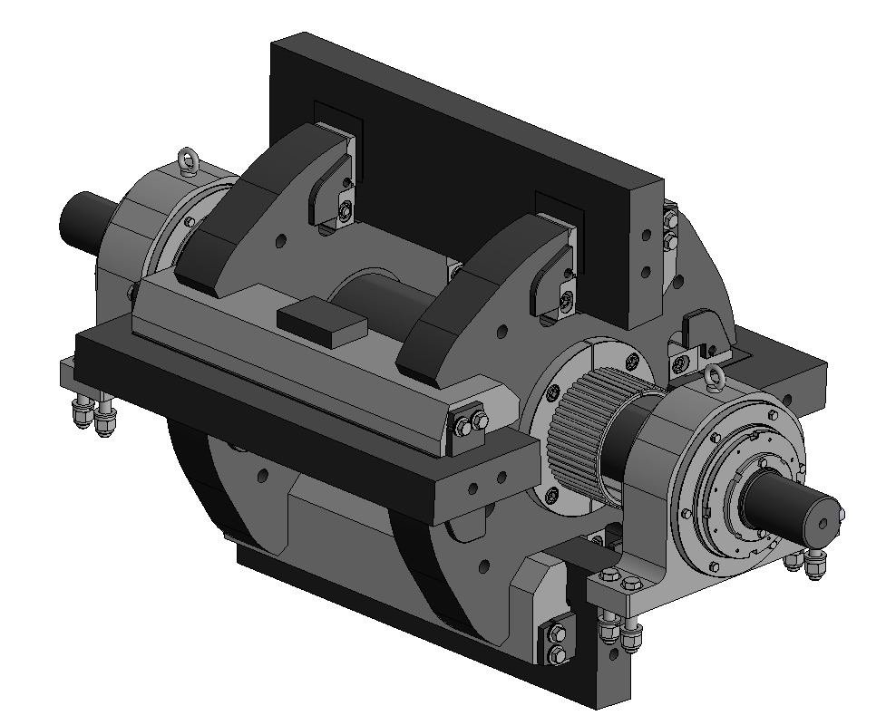 Rotor NP 1110 for impact crusher  3D model_1