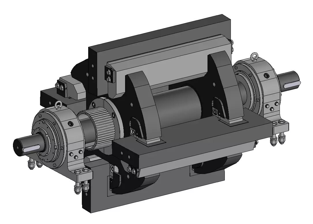 Rotor NP 1110 for impact crusher  3D model_0