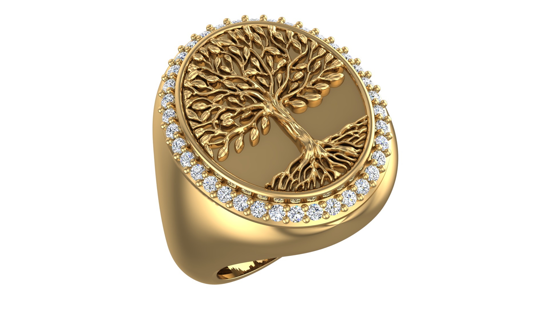 Tree of Life Ring-2 3D print model_2