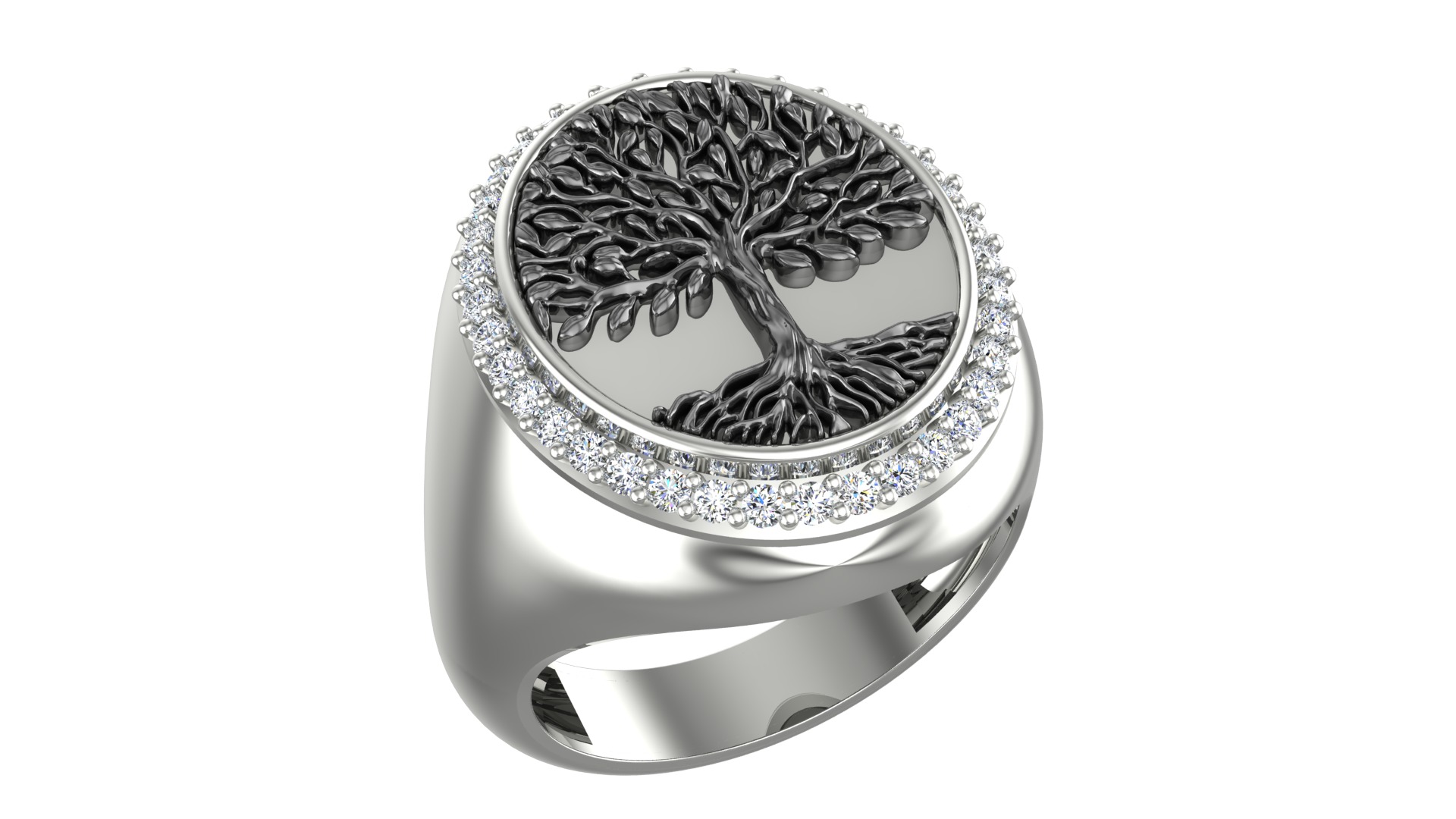 Tree of Life Ring-2 3D print model_4