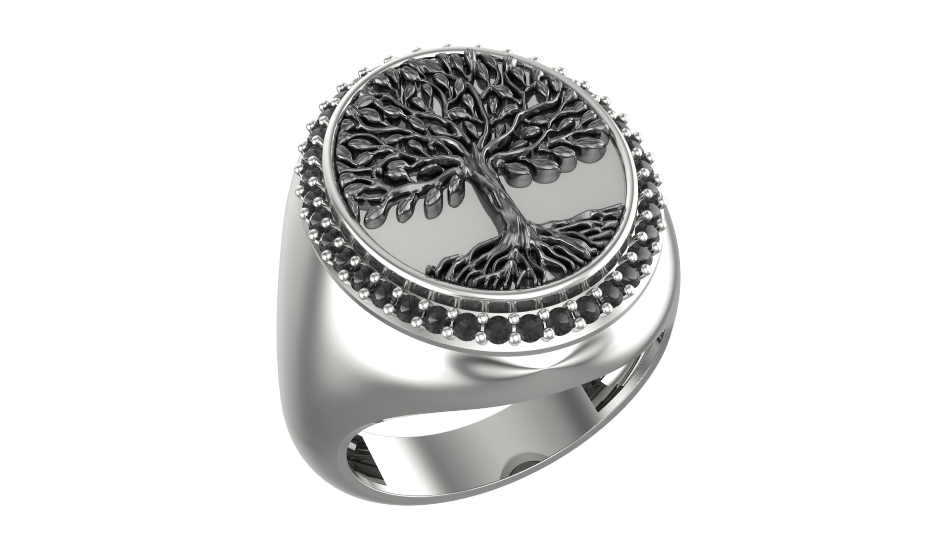 Tree of Life Ring-2 3D print model_5