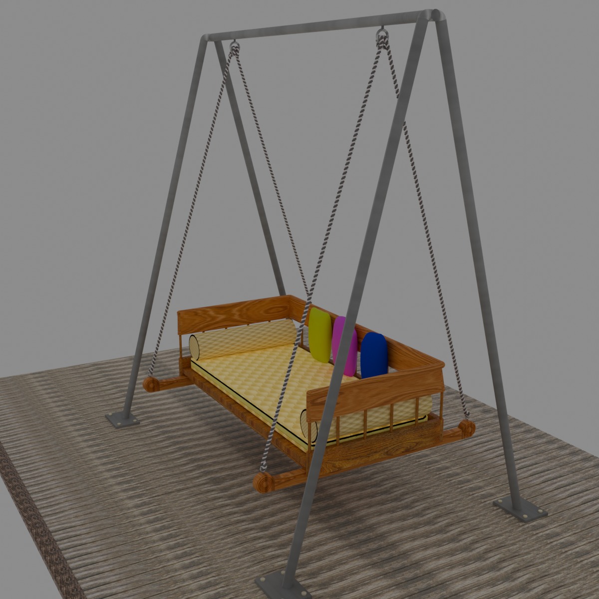 Porch Swing 3D model_2