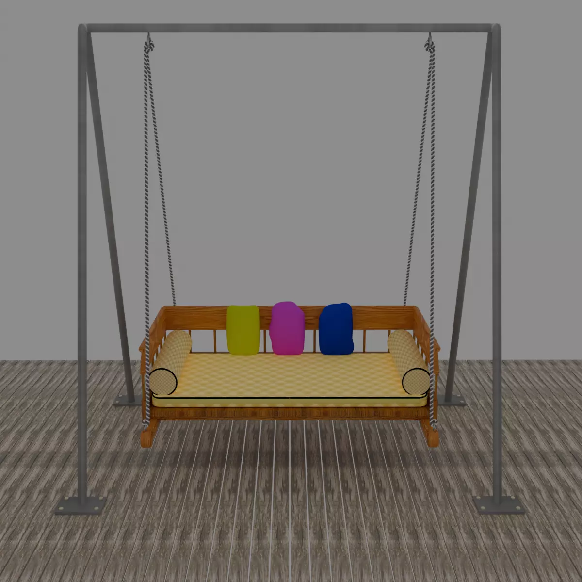 Porch Swing 3D model_0