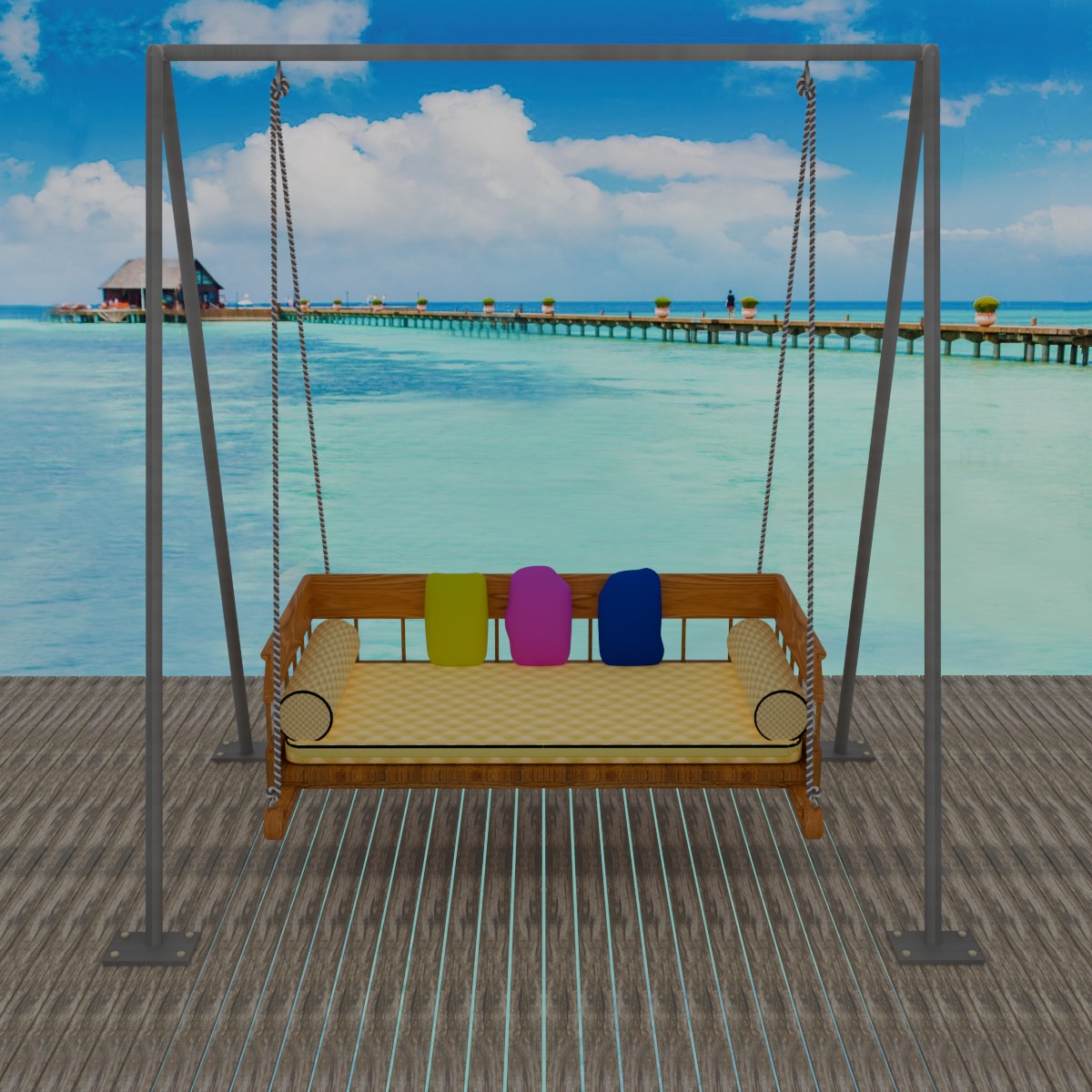 Porch Swing 3D model_1