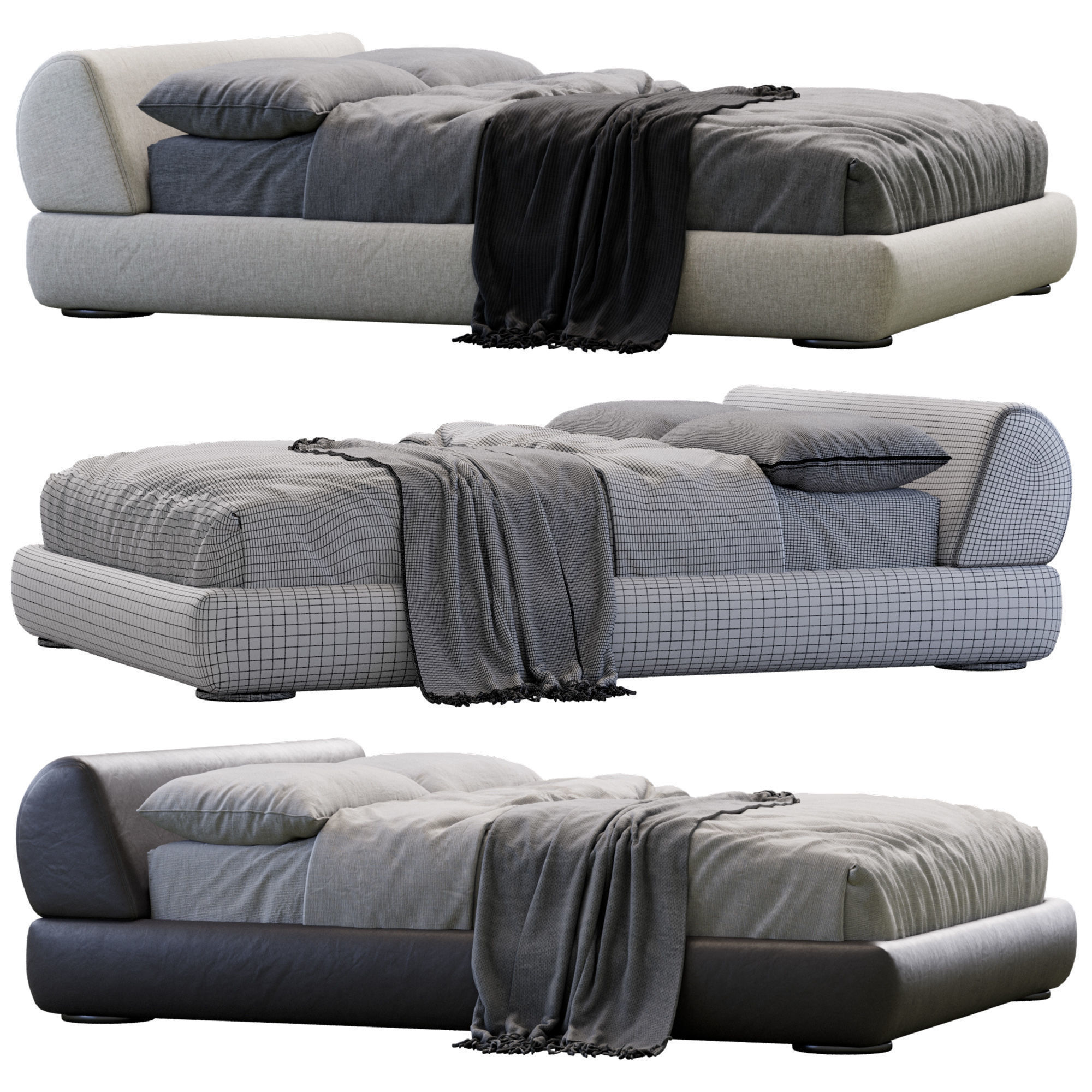 Supermoon Bed  3D model_4