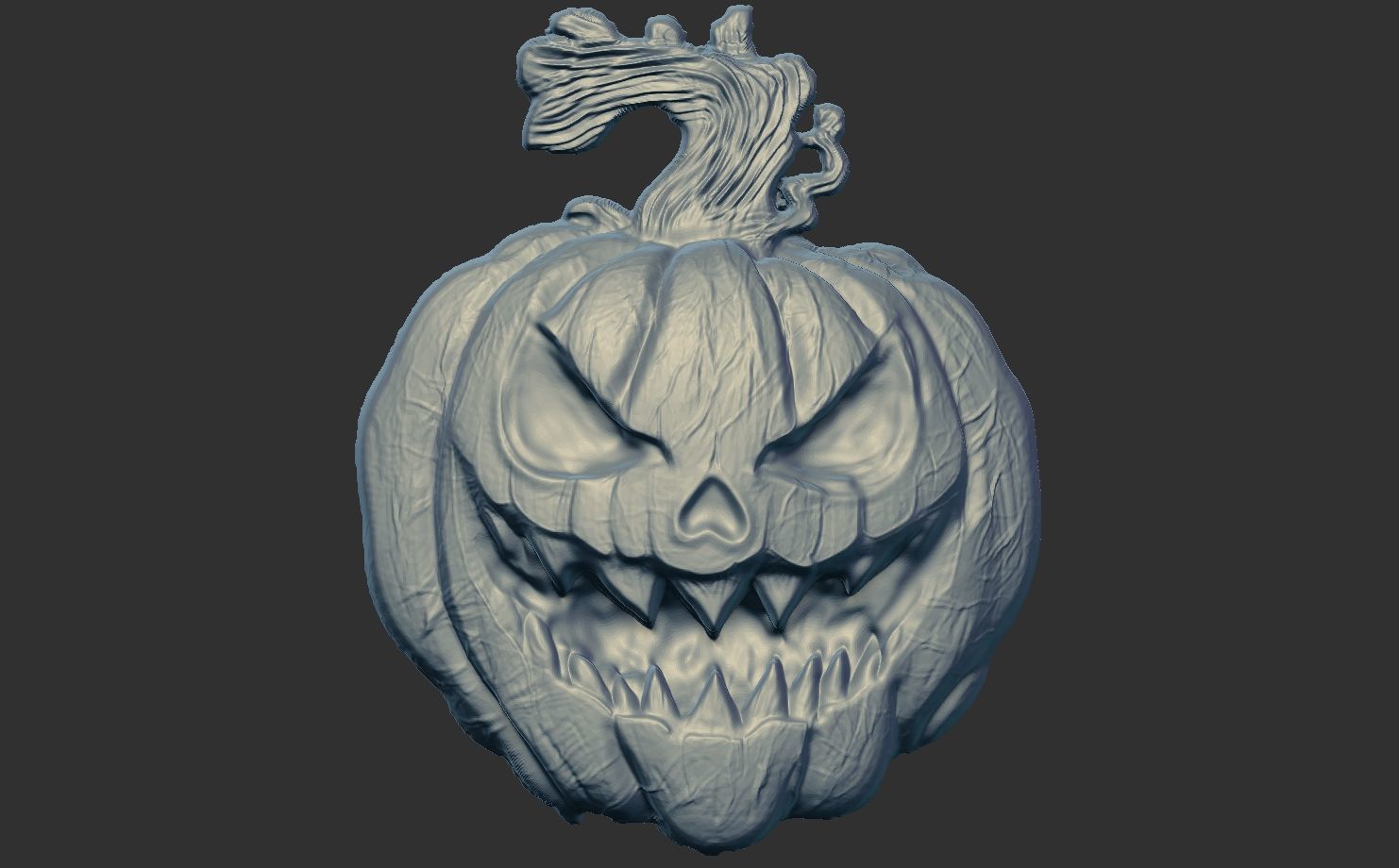 hallowen pumpkin  3D print model_3