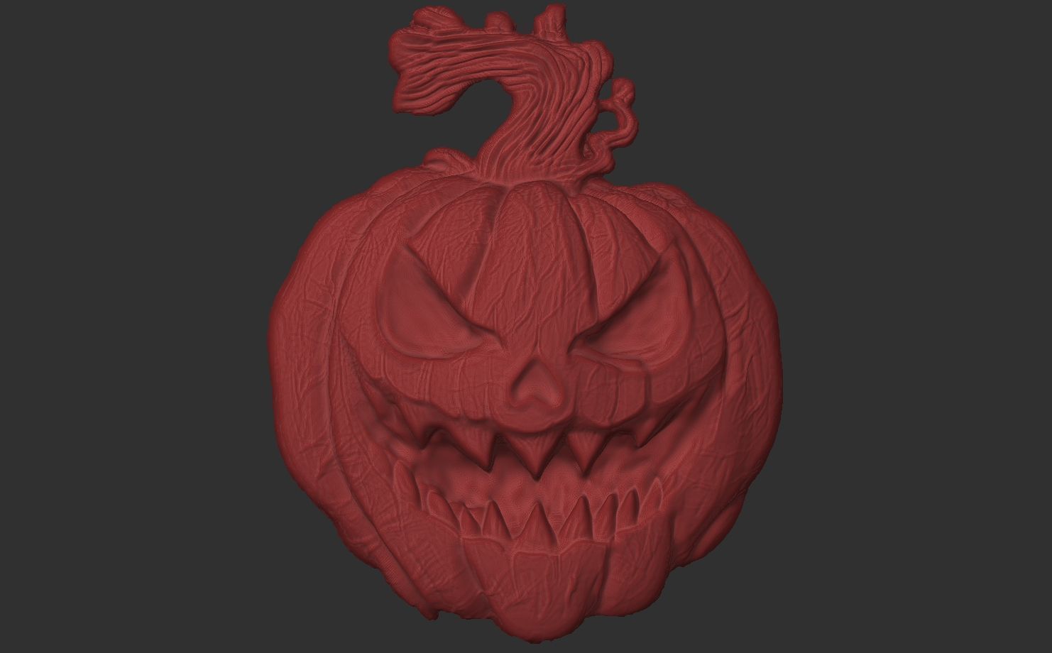 hallowen pumpkin  3D print model_4