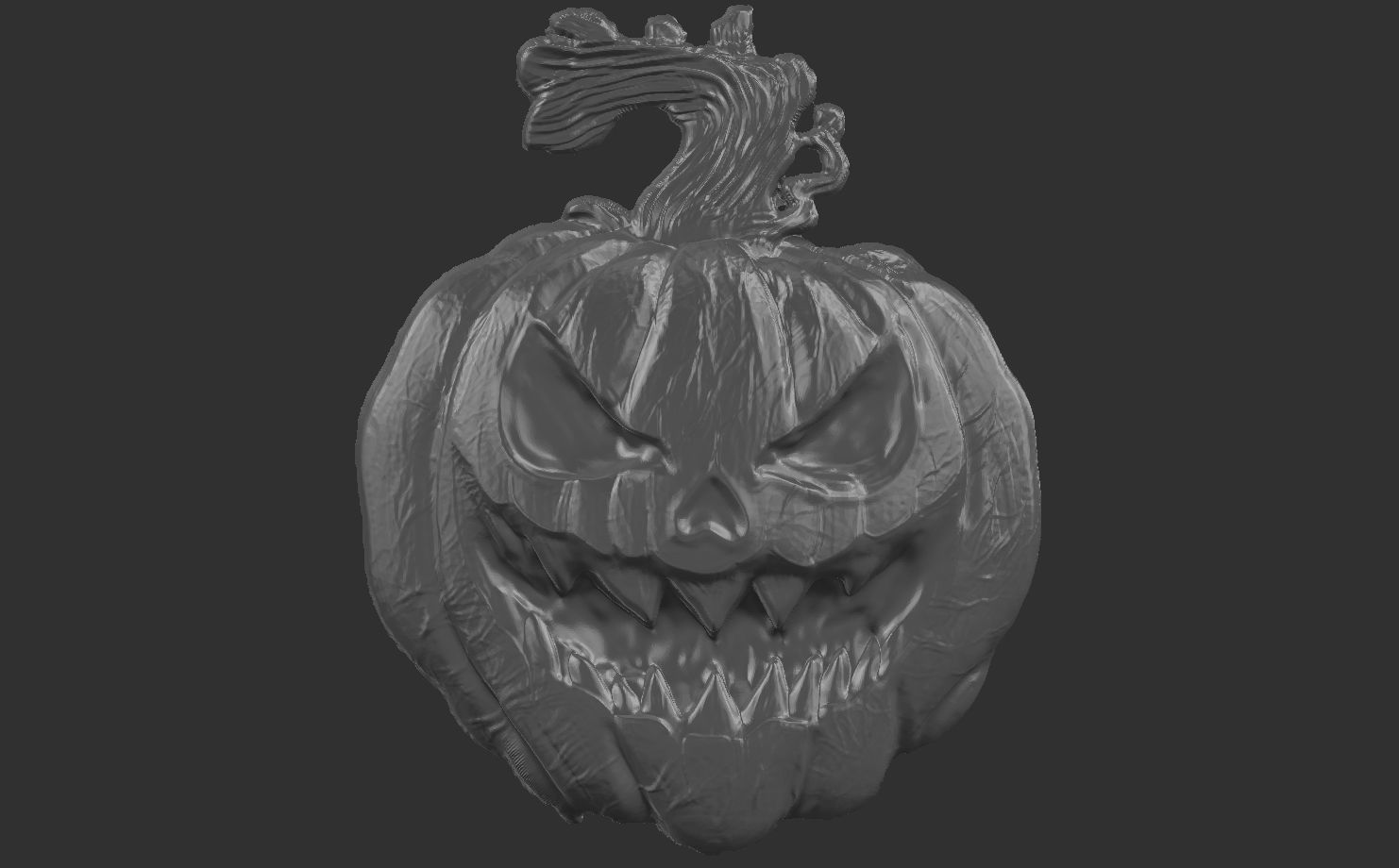 hallowen pumpkin  3D print model_11