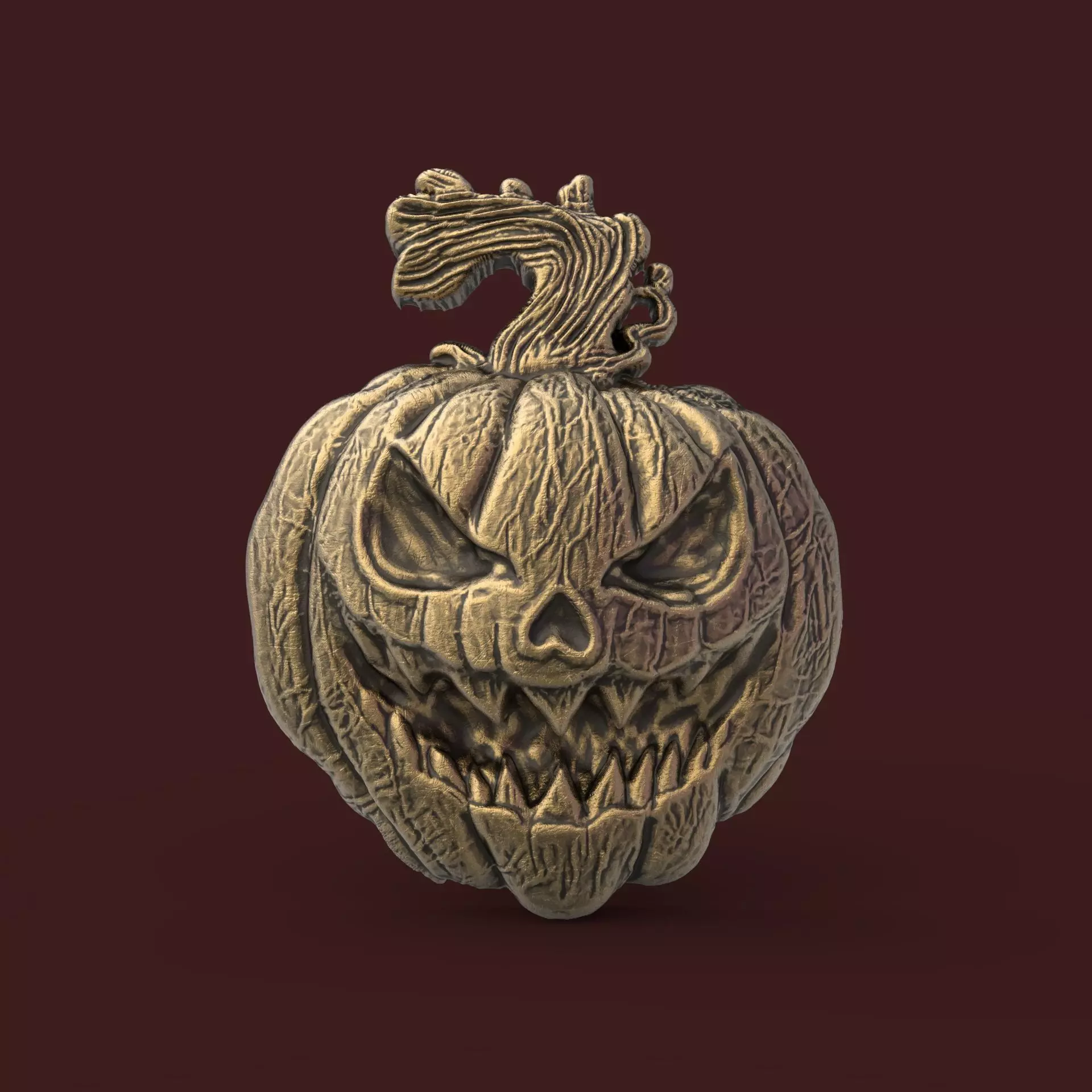 hallowen pumpkin  3D print model_0