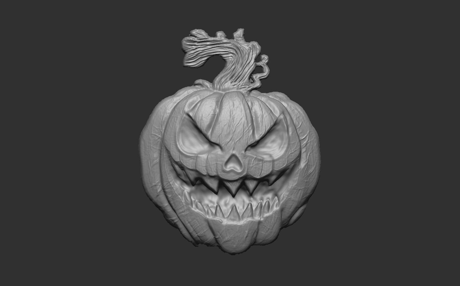 hallowen pumpkin  3D print model_12