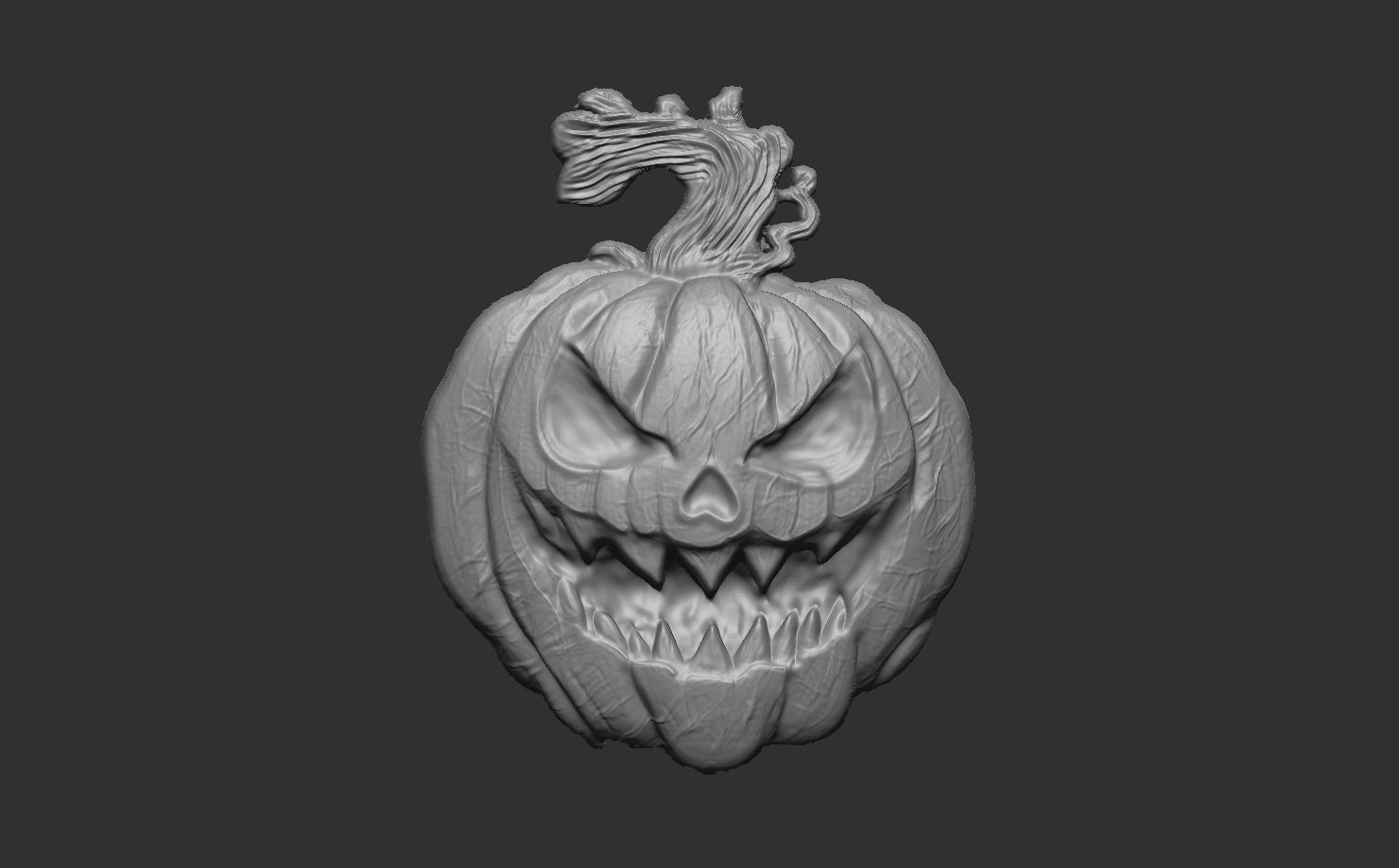 hallowen pumpkin  3D print model_9