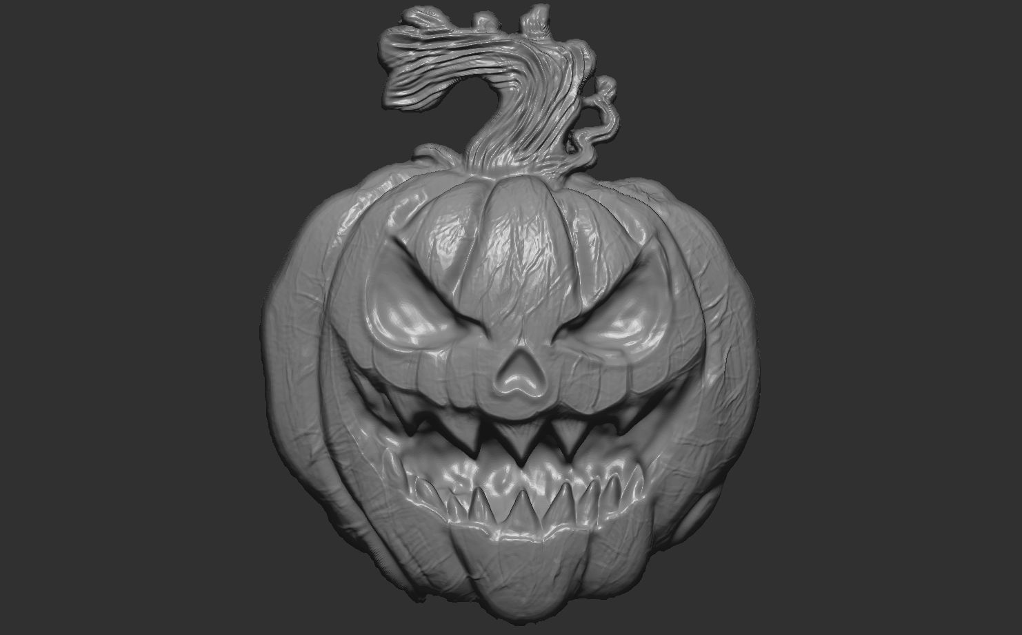 hallowen pumpkin  3D print model_6