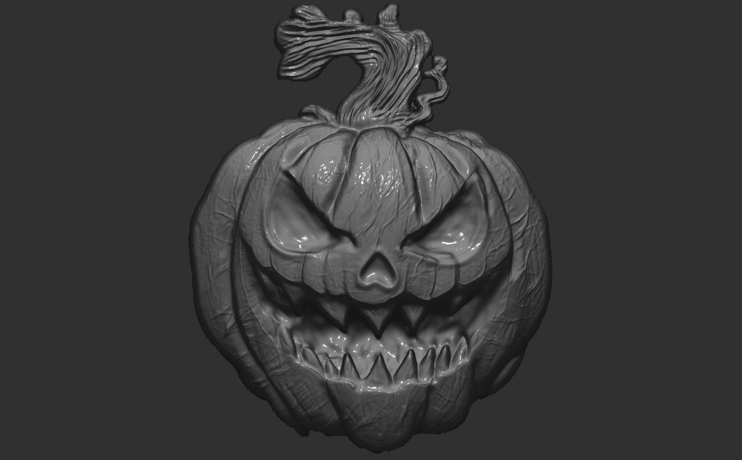 hallowen pumpkin  3D print model_8