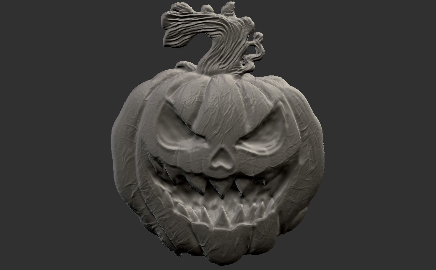 hallowen pumpkin  3D print model_5