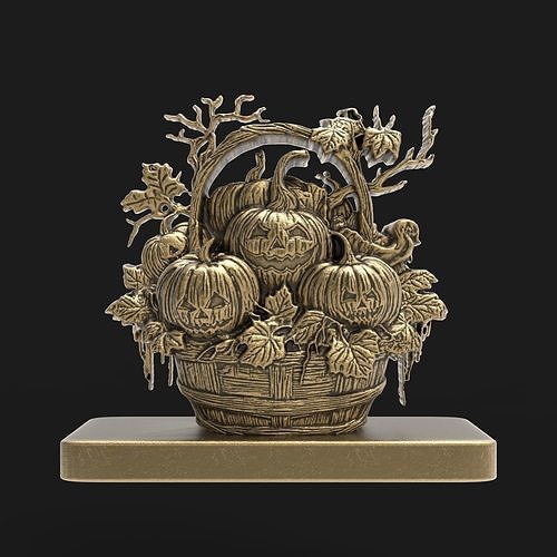 pumpkin basket 3D print model